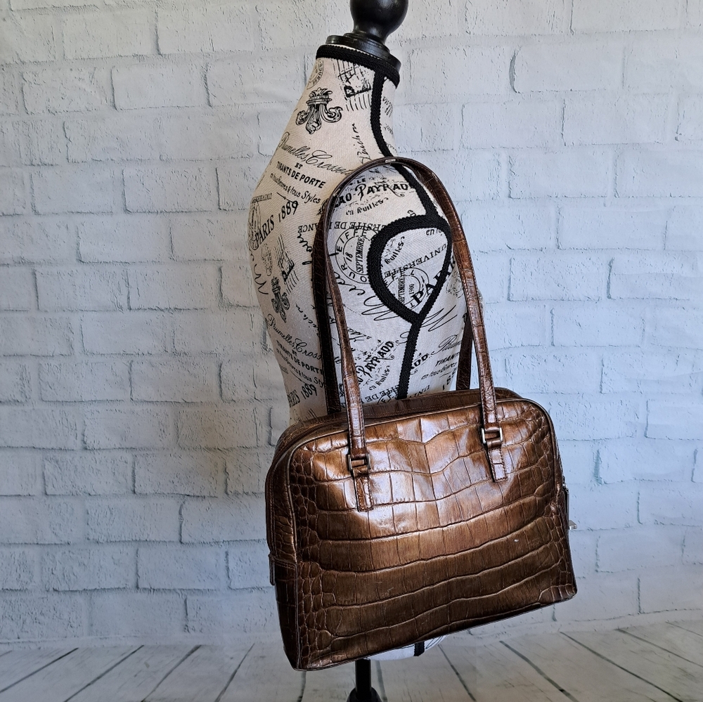 Med-Lg Nordstrom vtg Entier all-leather bag